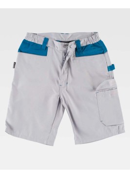 Bermuda de trabajo Workteam WF1017 Gris Claro-Azafata