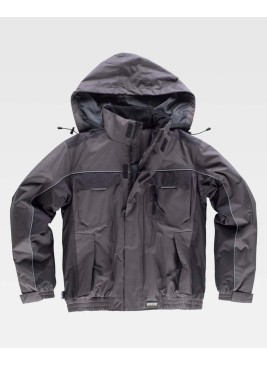 Cazadora Workteam WF1058 Gris Oscuro/Negro