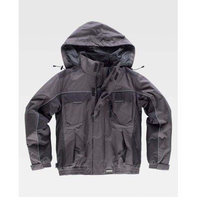 Cazadora Workteam WF1058 Gris Oscuro/Negro
