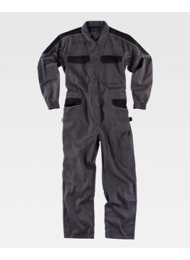 Buzo Workteam WF1042 Gris Oscuro/Negro