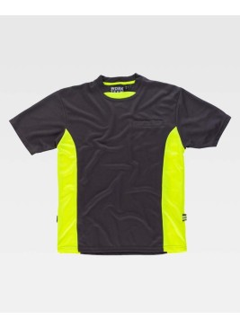 Camiseta Workteam WF1616 Gris/Amarillo a.v