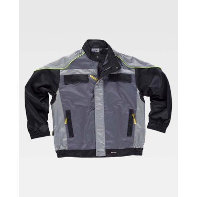 Cazadora Workteam WF5851 Gris Osc/Gris Cl/Negro