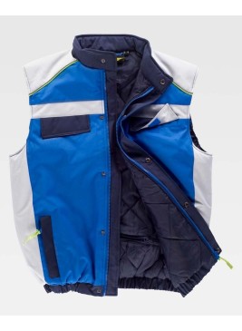 Chaleco Workteam WF5853 Azilina/Gris Cl/Marino