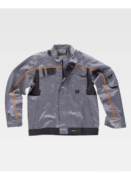 Cazadora Workteam WF1901 Gris/Negro