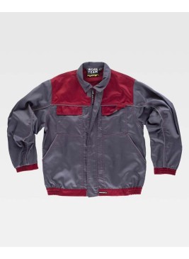 Cazadora Workteam WF1852 Gris/Granate