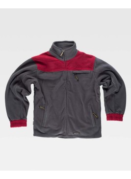Chaqueta trabajo polar Workteam WF1800 Gris-Granate