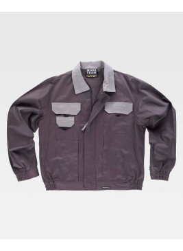 Cazadora Workteam WF1160 Gris Oscuro/Gris