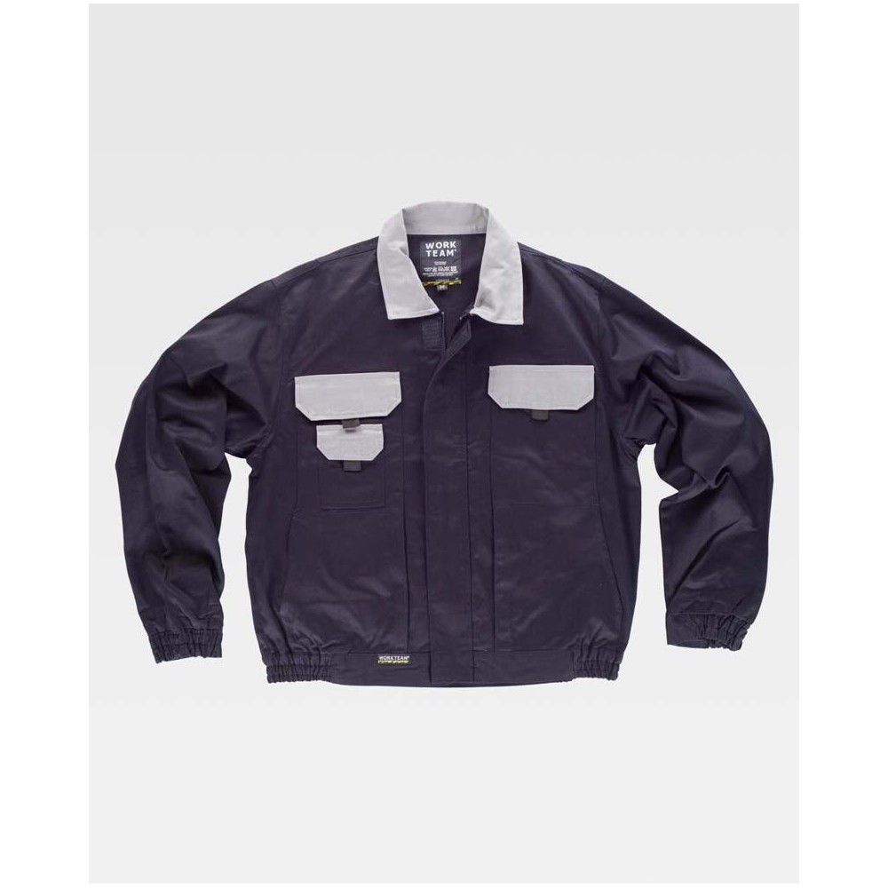 Cazadora Workteam WF1160 Marino Oscuro/Gris