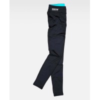 Legging deportivo mujer Workteam S7501 Negro-Turquesa