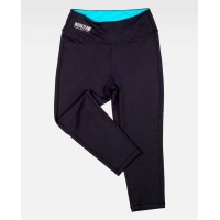 Leggin mujer Workteam S7502 Negro/Turquesa