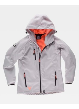Chaqueta Workshell Workteam S9494 Gris/Salmón