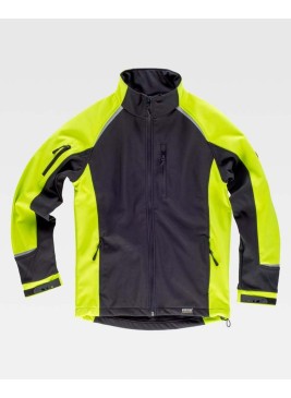 Chaqueta  Workteam S9498 Negro/Amarillo a.v