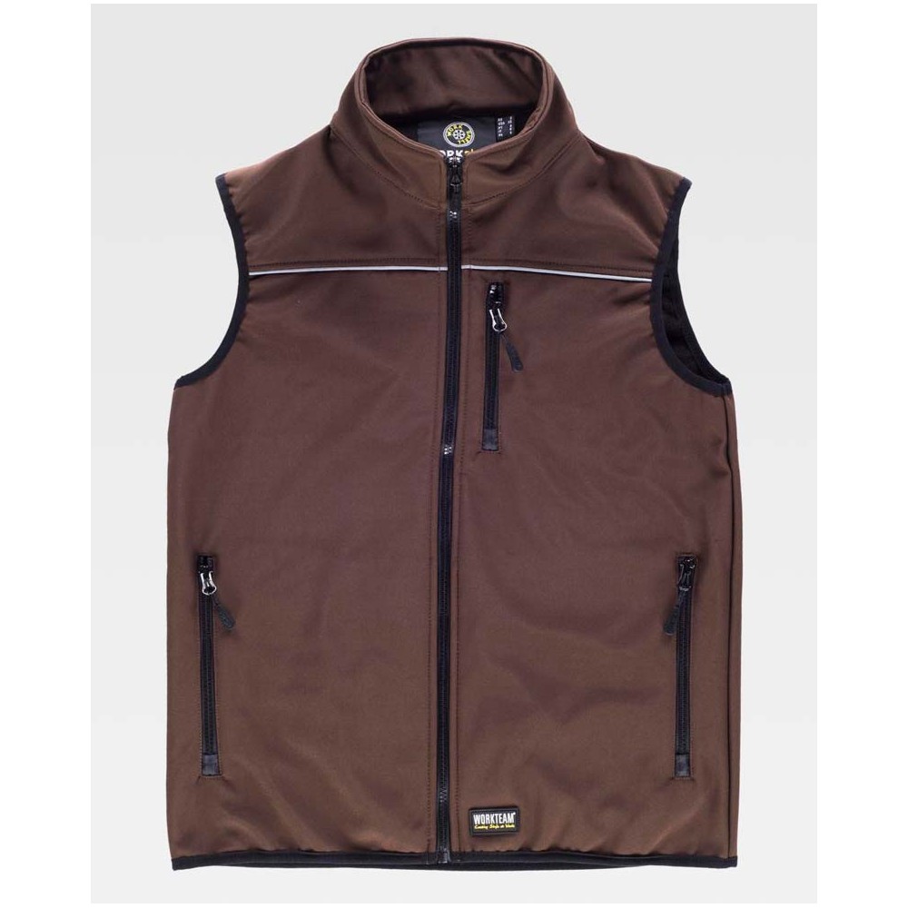 Chaleco Workteam S9310 Marrón