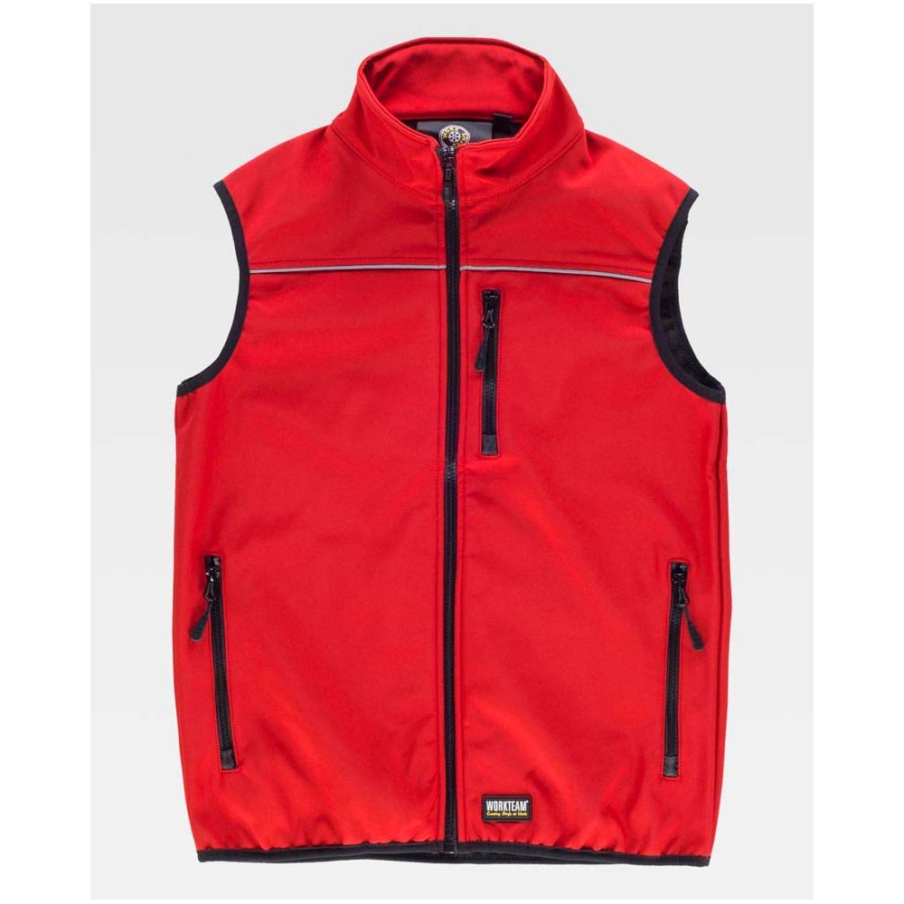 Chaleco Workteam S9310 Rojo