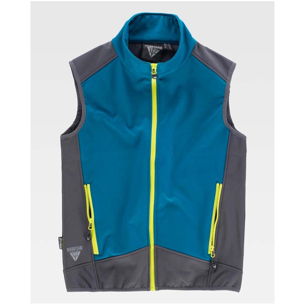 Chaleco Workshell Workteam S9315 Azafata/Gris