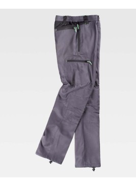 Pantalón Workteam S9880 Gris/Negro