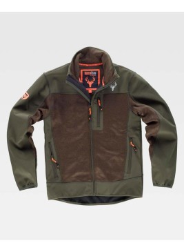 Chaqueta Workshell Workteam S8650 Verde Caza