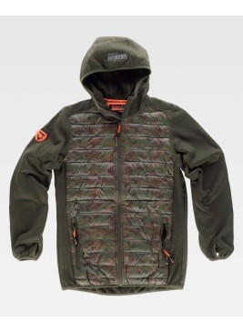 Chaqueta Workshell Workteam S8550 Verde Caza/Camuflaje Marrón