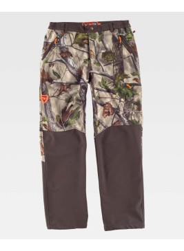 Pantalón Workshell Workteam S8365 Bosque Verde/Marrón