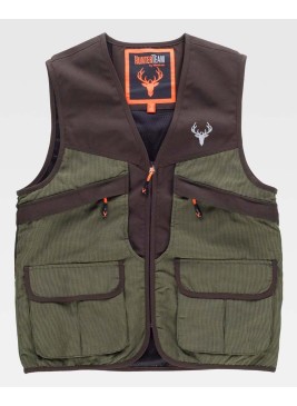 Chaleco de caza Workteam S8530 Verde-Marrón
