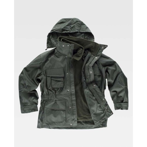 Parka Workteam S1130 Verde Botella