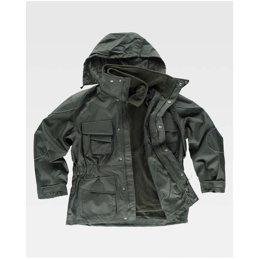 Parka Workteam S1130 Verde Botella
