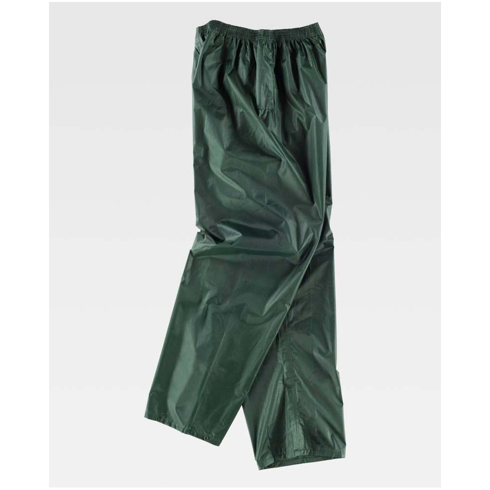 Pantalón impermeable de trabajo Workteam S2014 Verde Oscuro