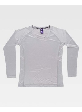 Camiseta mujer Workteam B0069 Gris Claro