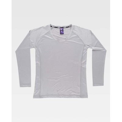Camiseta mujer Workteam B0069 Gris Claro