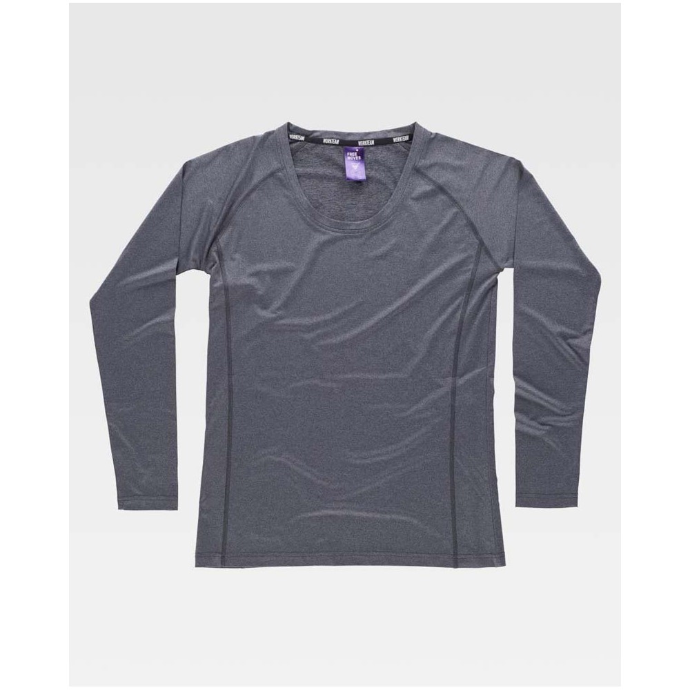 Camiseta mujer Workteam B0069 Negro