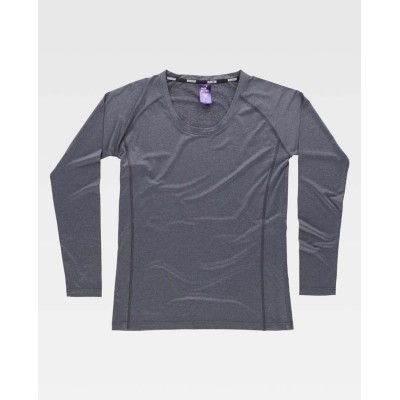 Camiseta mujer Workteam B0069 Negro