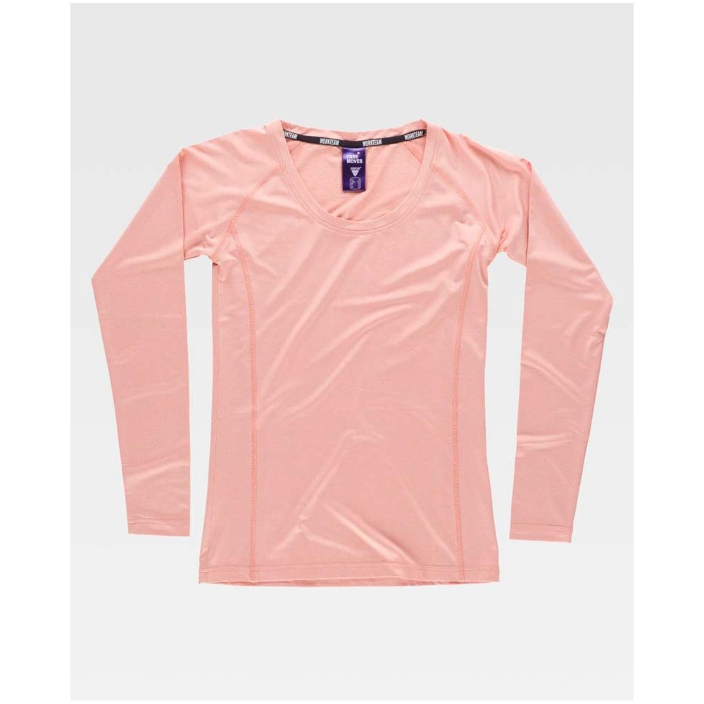 Camiseta mujer Workteam B0069 Melocotón
