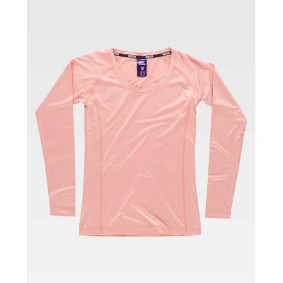Camiseta mujer Workteam B0069 Melocotón