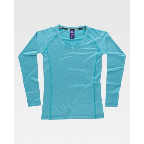 Camiseta mujer Workteam B0069 Turquesa