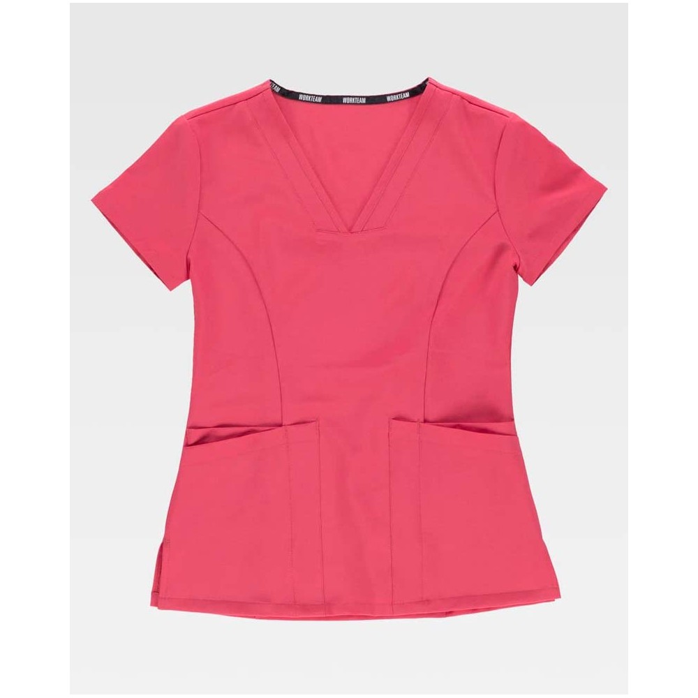 Casaca Sanitaria Workteam B6950 Fucsia