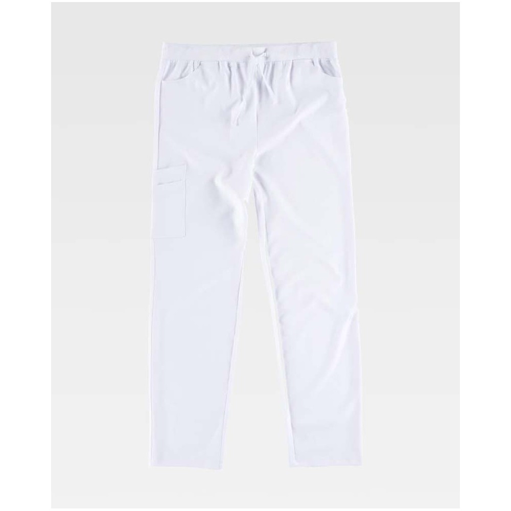 Pantalón sanitario elásticos Workteam B6920 Blanco