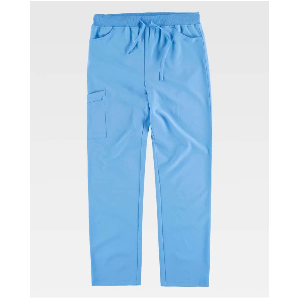 Pantalón sanitario elásticos Workteam B6920 Celeste