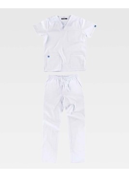 Conjunto Workteam B9165 Blanco