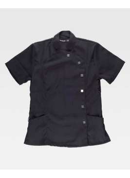 Casaca de estética entallada Workteam B9500 Negra