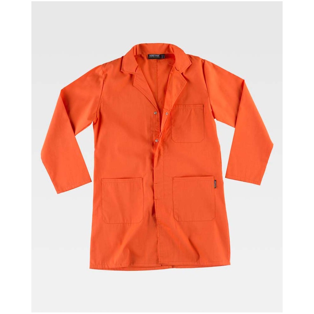 Bata de trabajo Workteam B6700 Naranja