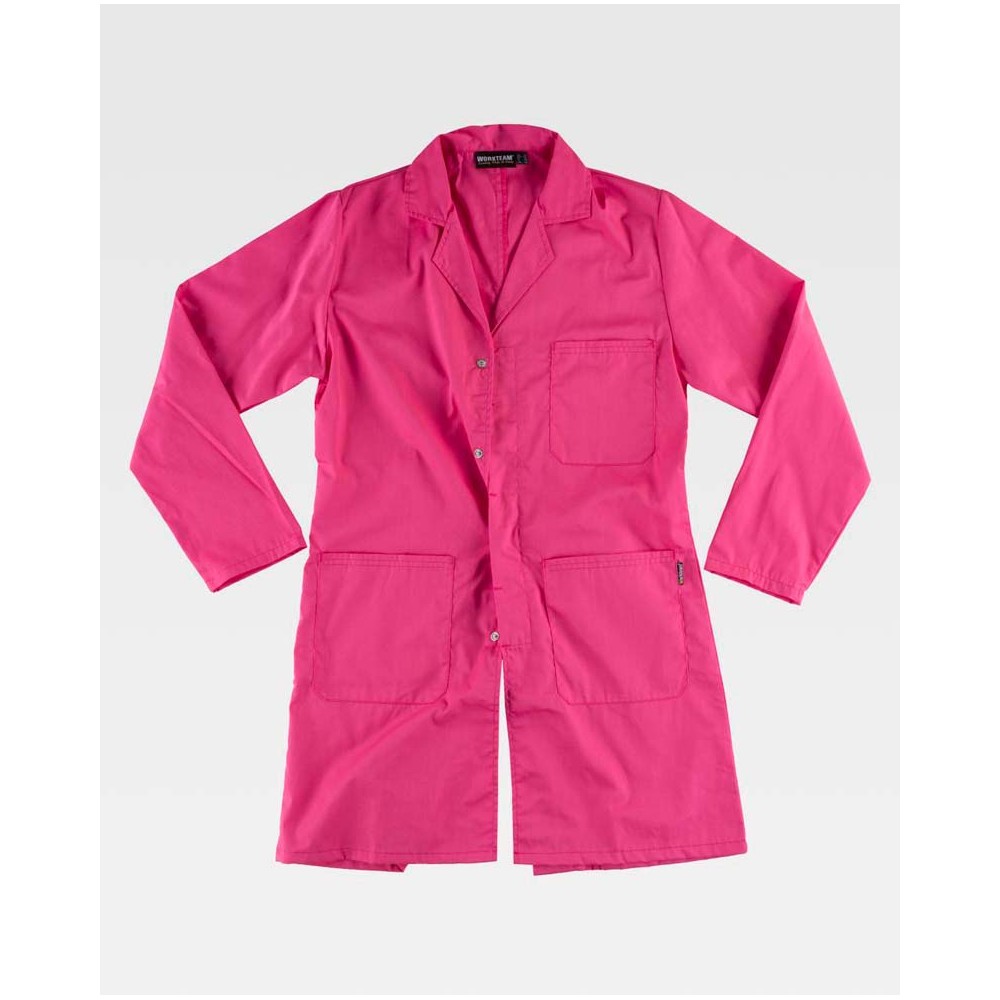 Bata de trabajo Workteam B6700 Fucsia