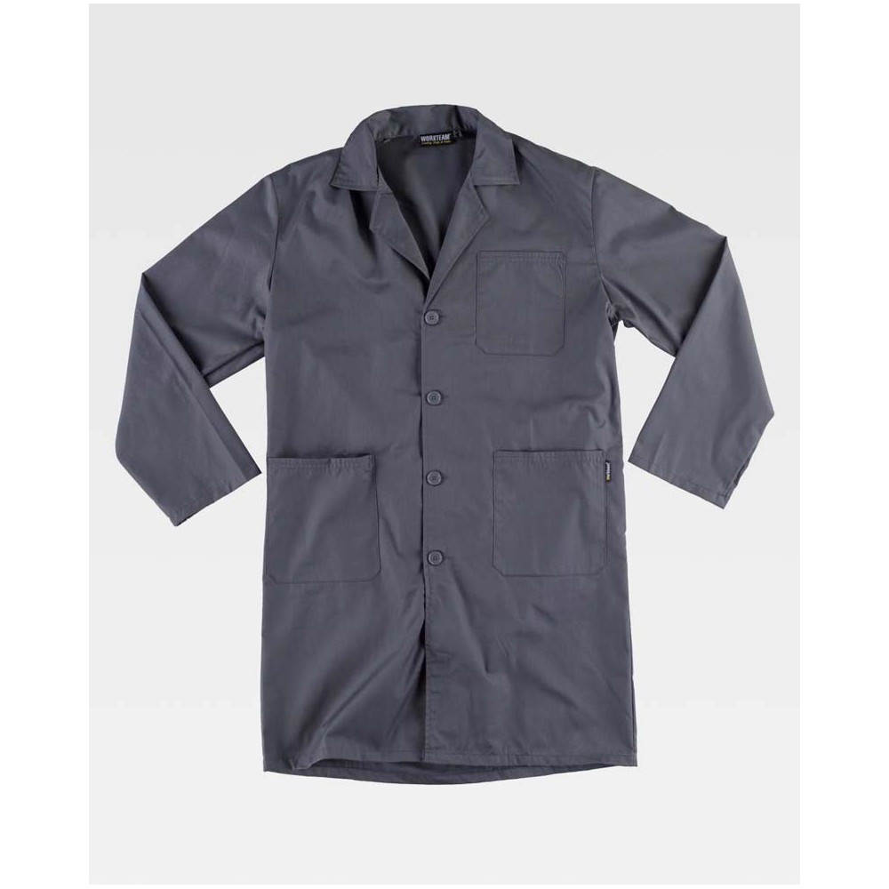 Bata de trabajo Workteam B7100 Gris