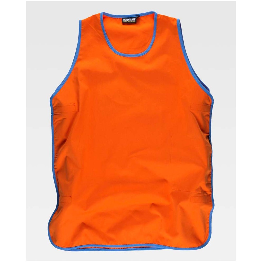 Casulla Workteam M2007 Naranja/Celeste