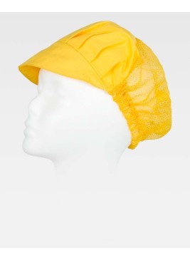 Cofia especial alimentación con visera Workteam M601 Amarillo
