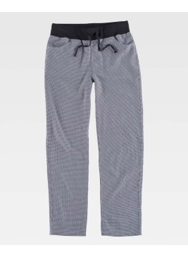 Pantalón de cocinero Workteam B5925 Blanco-Negro