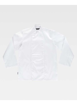 Chaqueta de cocinero Workteam B9002 Blanco