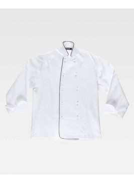 Chaquetilla Workteam B9206 Blanco/Negro