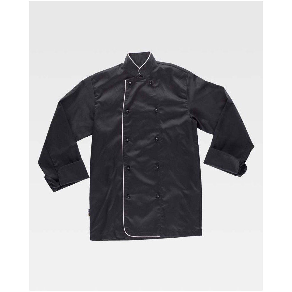 Chaquetilla Workteam B9206 Negro/Blanco