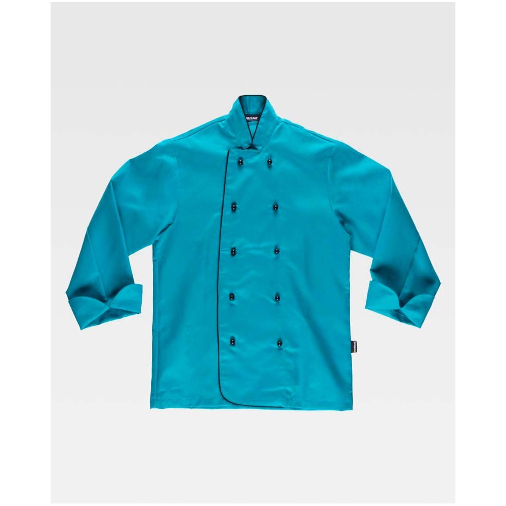Chaquetilla de cocina Workteam B9205 Turquesa