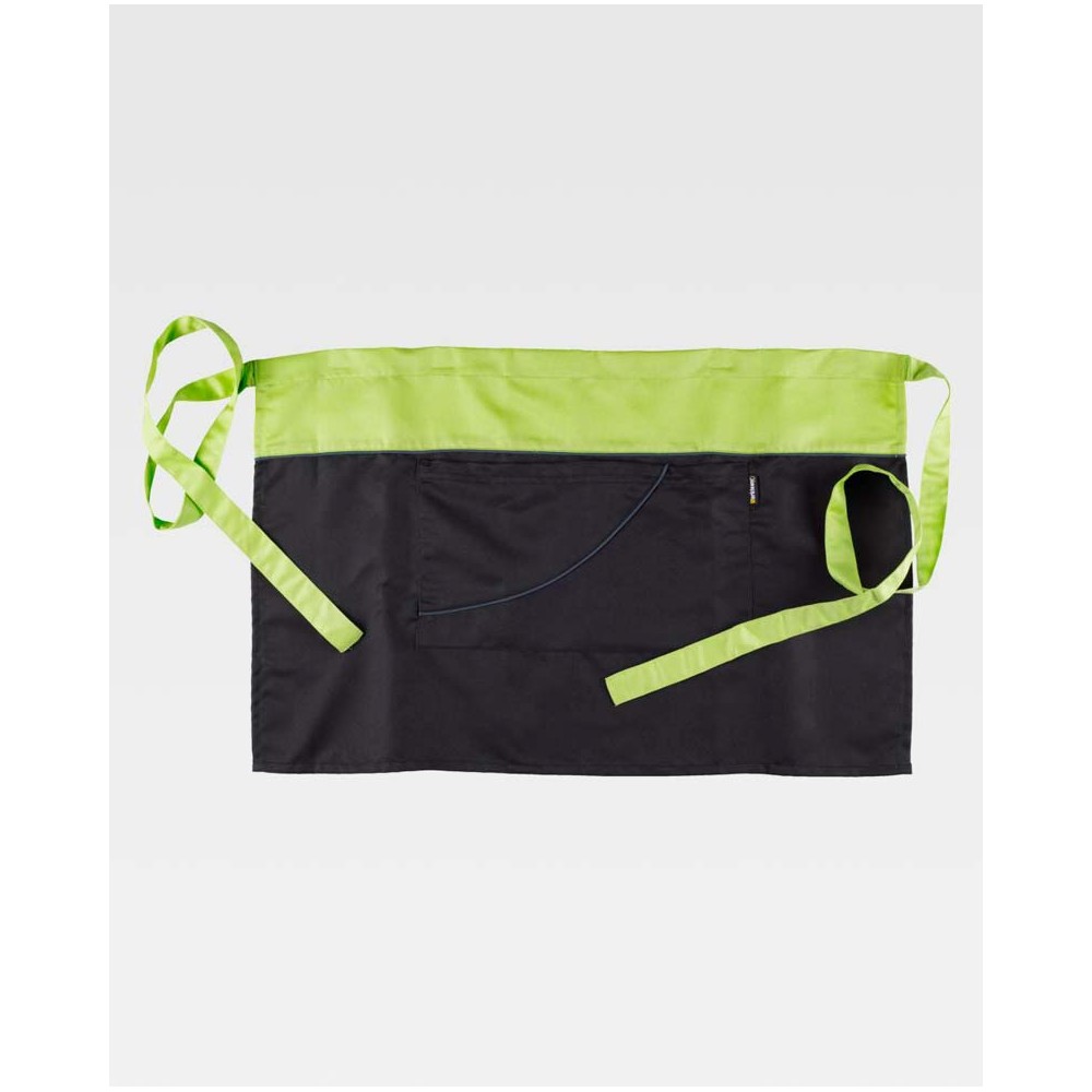 Delantal Worteam M526 Negro/Lima